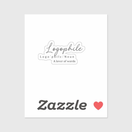Logopile met Definitie-Sticker Sticker (Vel)