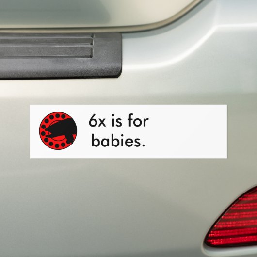 logoreel is 6x voor baby ' s . bumpersticker (Op auto)