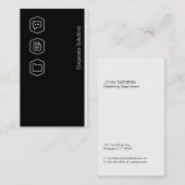 Logo's Bedrijfsvariatie (zwart) Visitekaartje (Voorkant / Achterkant)