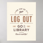 Logout en ga naar de bibliotheek poster (Voorkant)