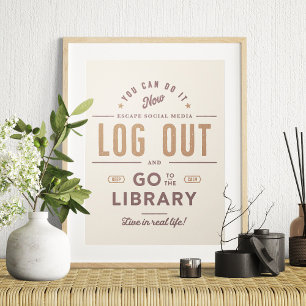 Logout en ga naar het Poster Bibliotheek