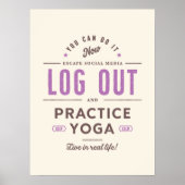 Logout en oefening Yoga Poster (Voorkant)