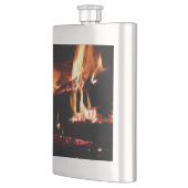 Logs in the Fireplace Warm Fire Photography Flacon (Links)