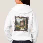 Logs & Lazy Mornings Hoodie – Knusse Campfire Stij (Achterkant)