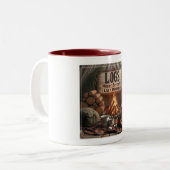 Logs & Lazy Mornings Mok – Cozy Camp Coffee Escape (Voorkant links)