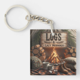 Logs & Lazy Mornings Sleutelhanger – Kampeeravontu