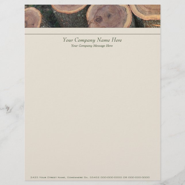 Logs Letterhead Custom Briefhoofd (Voorkant)