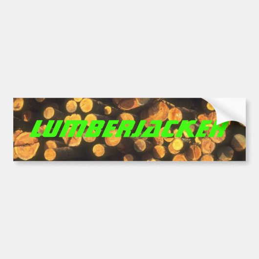 Logs Logging Pulp Lumberjacker Lumberjack Gifts Bumpersticker (Voorkant)