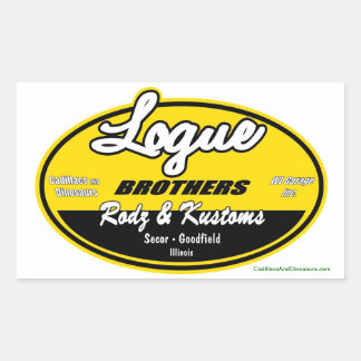 Logue Brothers Decal Rechthoekige Sticker
