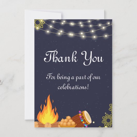 Lohri Bedankt kaart (Achterkant)