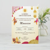 Lohri uitnodiging (Staand voorkant)