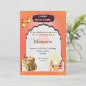 Lohri Uitnodiging - Geel (Staand voorkant)