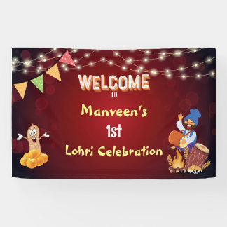 Lohri Welkomstbanner Spandoek