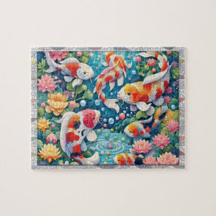Loi Pond Mozaïek, Vis Dieren, Tegels, Cadeau, Legpuzzel