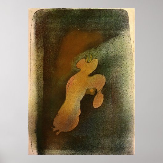 Loie Fuller 2 van Toulouse-Lautrec Poster (Voorkant)