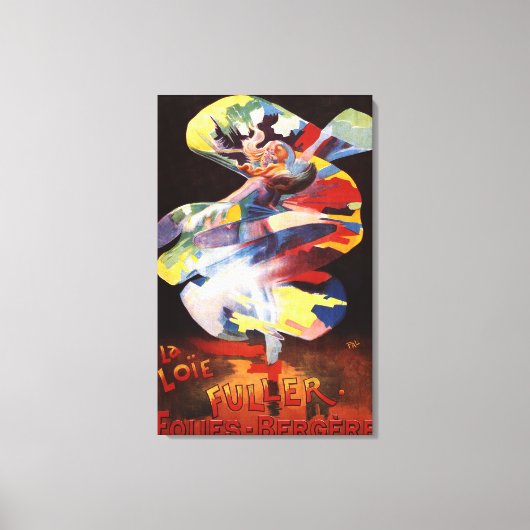 Loie Fuller bij het theater Folies-Bergere Canvas Afdruk (Voorkant)