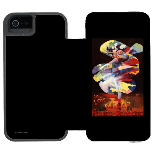 Loie Fuller bij het theater Folies-Bergere Incipio iPhone Portemonnee Hoesje (Agenda Open)