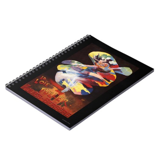 Loie Fuller bij het theater Folies-Bergere Notitieboek (Linkerzijde)