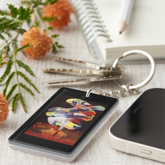 Loie Fuller bij het theater Folies-Bergere Sleutelhanger (Voorkant Rechts)