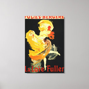 Loie Fuller in het theater Folies-Bergere Canvas Afdruk
