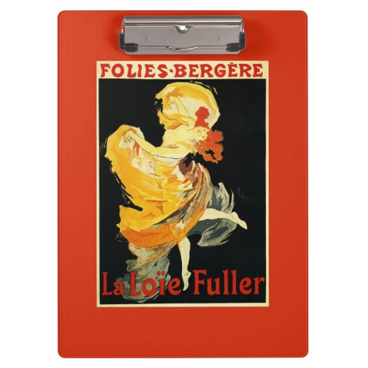 Loie Fuller in het theater Folies-Bergere Klembord (Voorkant)