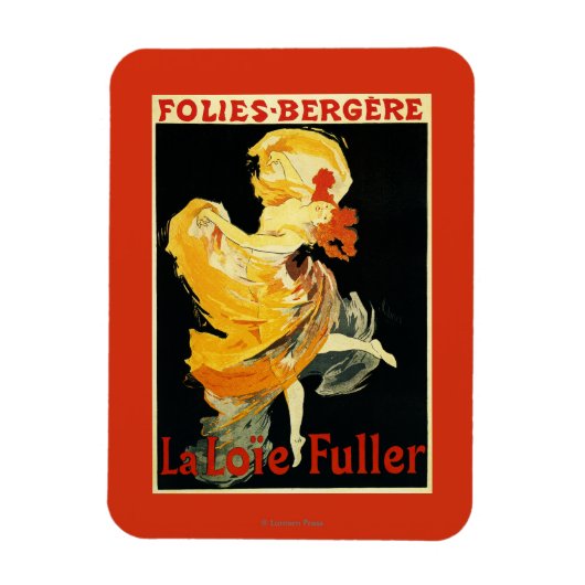 Loie Fuller in het theater Folies-Bergere Magneet (Verticaal)