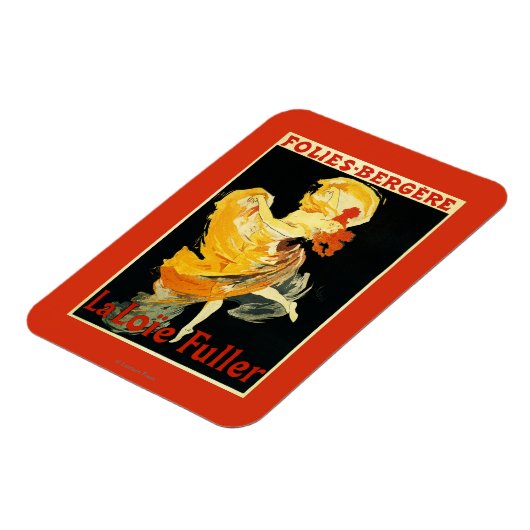 Loie Fuller in het theater Folies-Bergere Magneet (Linkerzijde)