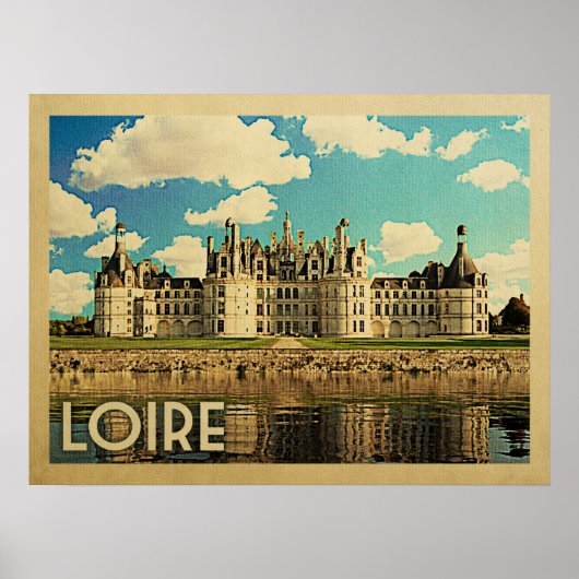 Loire France Poster  - Chateau Chambord (Voorkant)