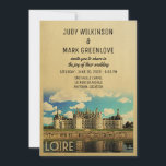 Loire France Wedding Invitation Chateau Chambord Kaart<br><div class="desc">Loire France Wedding Invitations met de Chateau Chambord. Dit coole mid-eeuwse retro ontwerp is de perfecte manier om gasten te verzamelen voor je Loire Valley-bruiloft.</div>