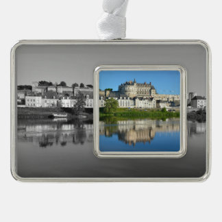 Loire op Amboise op Franse Briefkaart Square S Verzilverd Omlijst Ornament