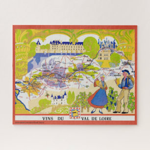 Loire Vallei 16x20 wijnkaart puzzel