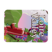 Loire-vallei wijn reisposter magneet (Horizontaal)