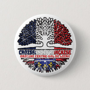 Loire Valley Central Region France Tree Ronde Button 5,7 Cm