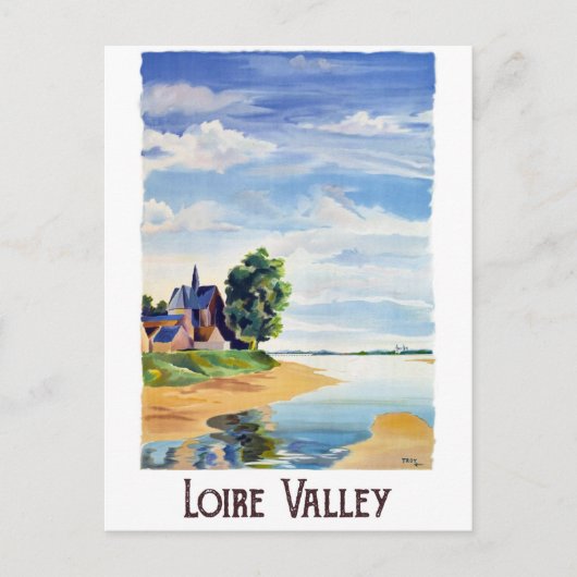 Loire Valley, Frankrijk Briefkaart (Voorkant)