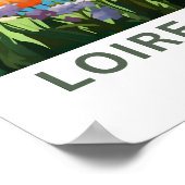 Loire Valley Frankrijk Reisprint Poster (Hoek)