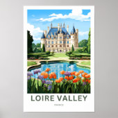 Loire Valley Frankrijk Reisprint Poster (Voorkant)