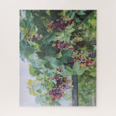 Loire Valley Vineyard – French Grape Painting Legpuzzel (Verticaal)