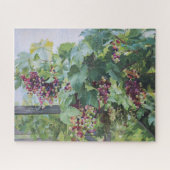 Loire Valley Vineyard – French Grape Painting Legpuzzel (Horizontaal)