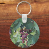 Loire Valley Vineyard – French Grape Painting Sleutelhanger (Achterkant)