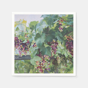 Loire Valley Wijngaard – Franse Druiven Schilderij Servet
