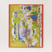 Loire Valley wijnkaart puzzel (Verticaal)