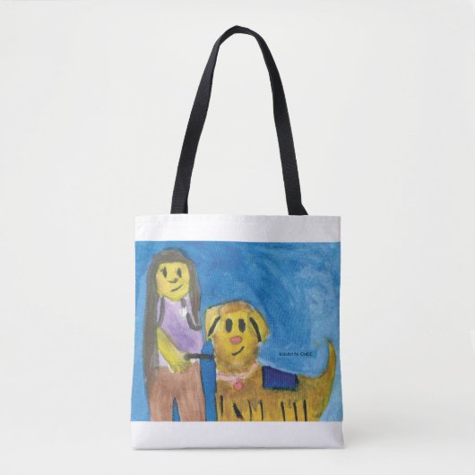 Lois de therapiehond - KinderenKunst voor CHOC Tote Bag (Voorkant)