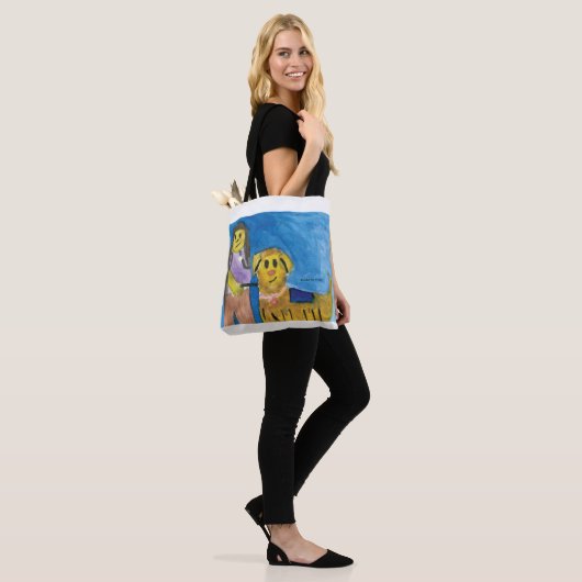 Lois de therapiehond - KinderenKunst voor CHOC Tote Bag (Op model)