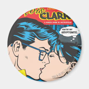 Lois en Clark Comic Magneet