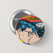 Lois en Clark Comic Ronde Button 5,7 Cm (Voorkant /achterkant)