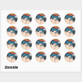 Lois en Clark Comic Ronde Sticker (Vel)