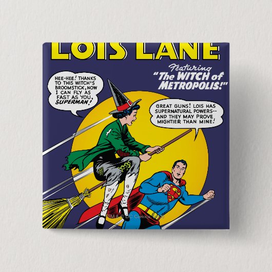 Lois Lane #1 Vierkante Button 5,1 Cm (Voorkant)