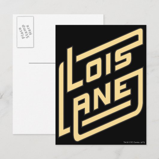 Lois Lane Logo Briefkaart (Voorkant / Achterkant)