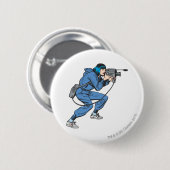 Lois Lane met camera Ronde Button 5,7 Cm (Voorkant /achterkant)