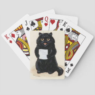 Lois Wain Black Cat Zingt Home Sweet Home Pokerkaarten